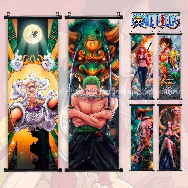 Home Decor Online - One Piece Scroll Hanging Painting Character