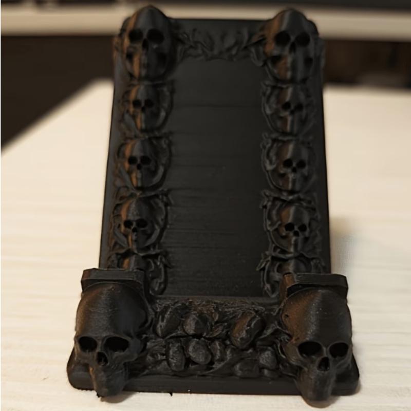 Home Decor Gothic - Gothic Style Skull Phone Holder Personalized