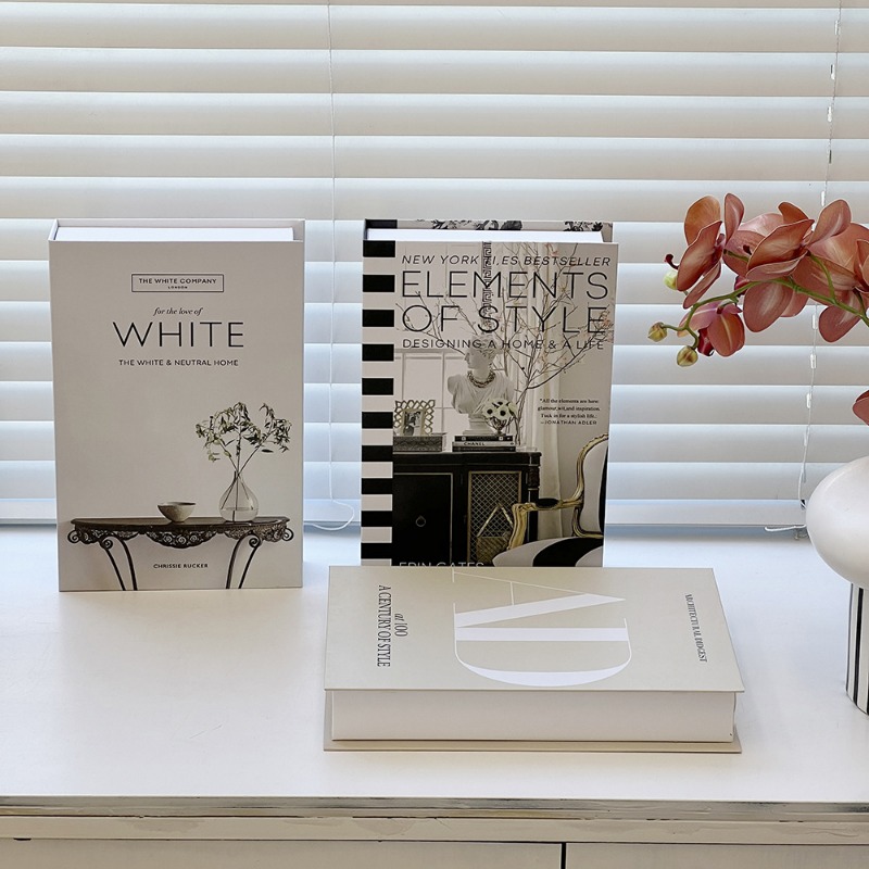 Home Decor Catalog - Simple Fake Books Ornament Bedroom Fashion