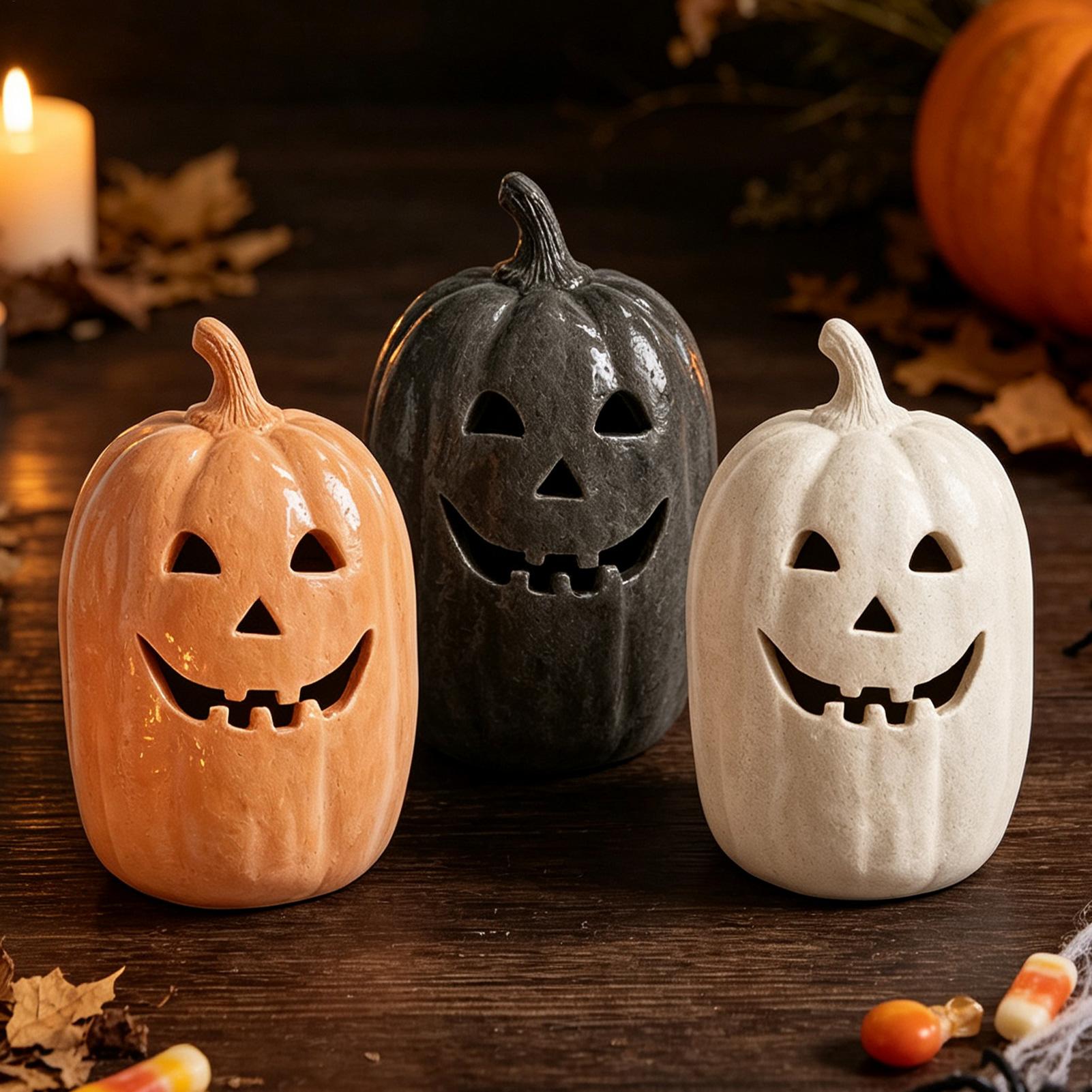 Halloween Pumpkins Crafts Resi - Home Decor Halloween 评论和价格