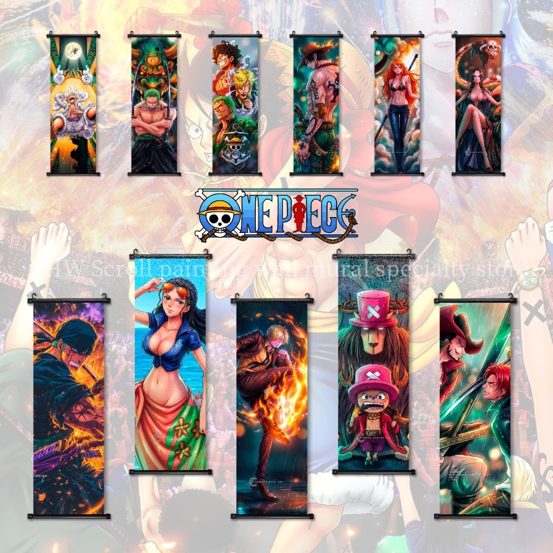 One Piece Scroll Hanging Paint - Home Decor Online 评论和价格