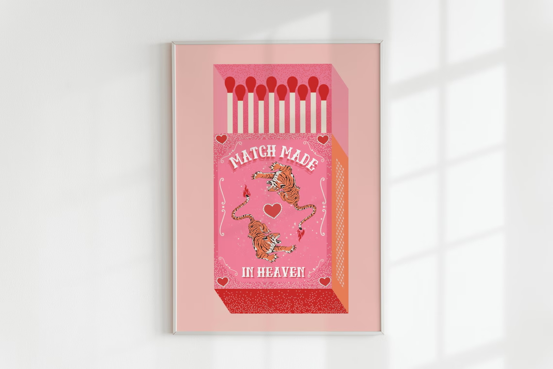 Match Made In Heaven Pink Matc - Home Decor Foto 评论和价格