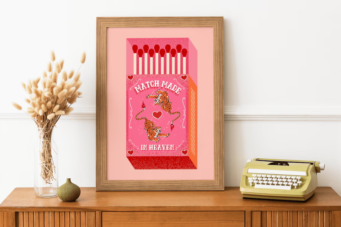Match Made In Heaven Pink Matc - Home Decor Foto 评论和价格