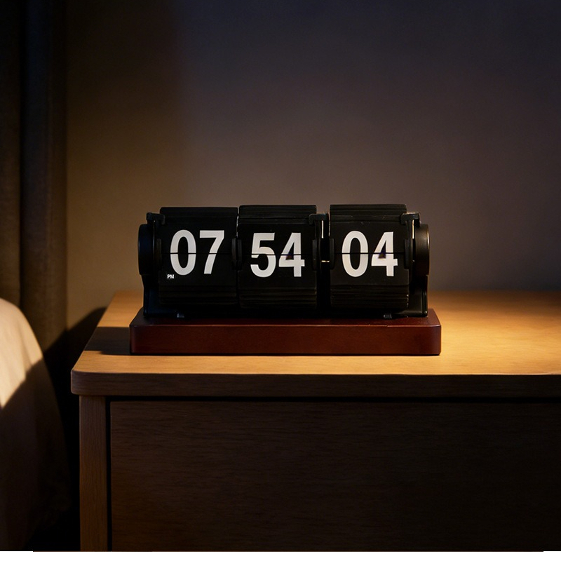 Vintage Wooden Desk Clock 3-Pa - Vintage Alarm Clock 评论和价格