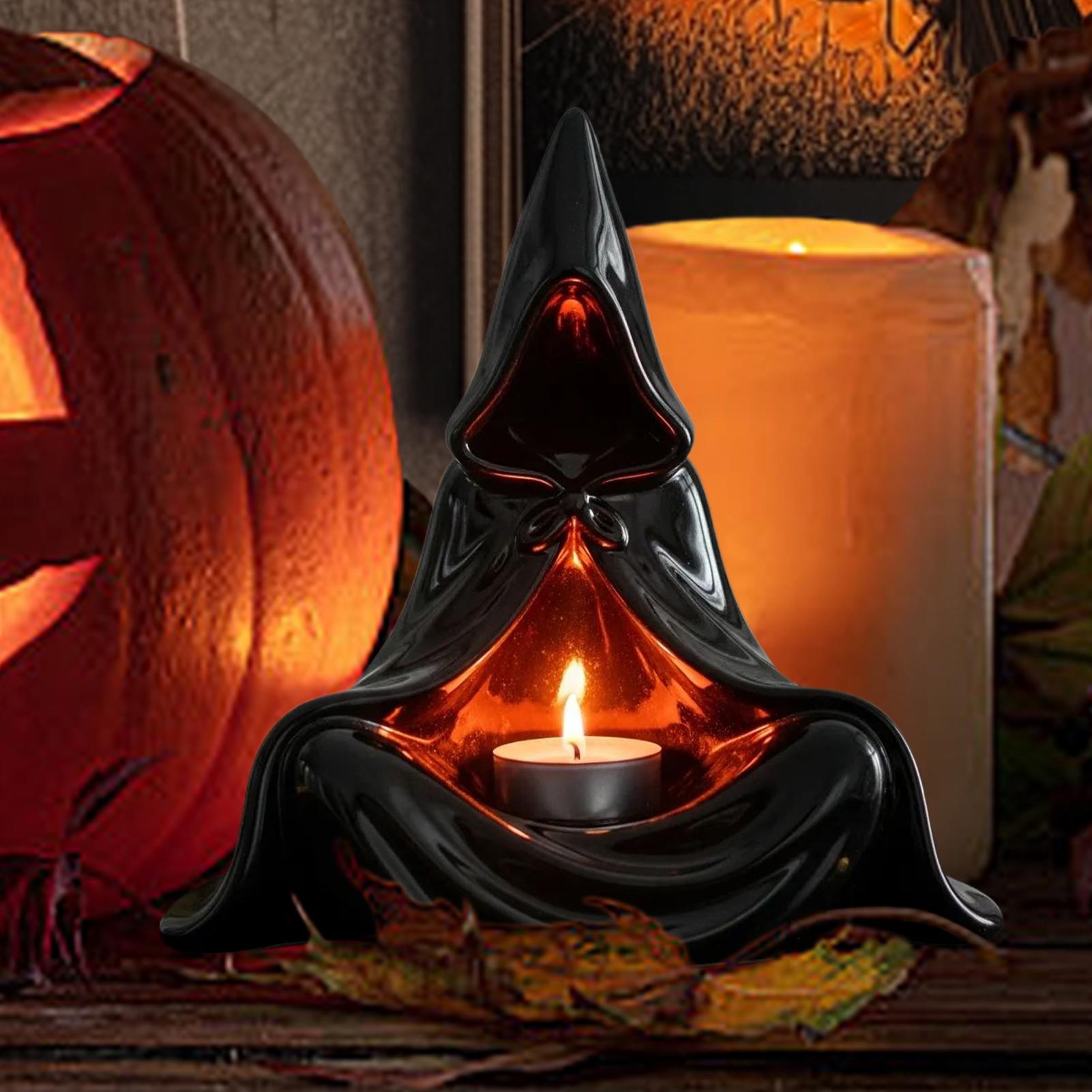 Spooky Tealight Holder Desktop - Home Decor Gothic 评论和价格