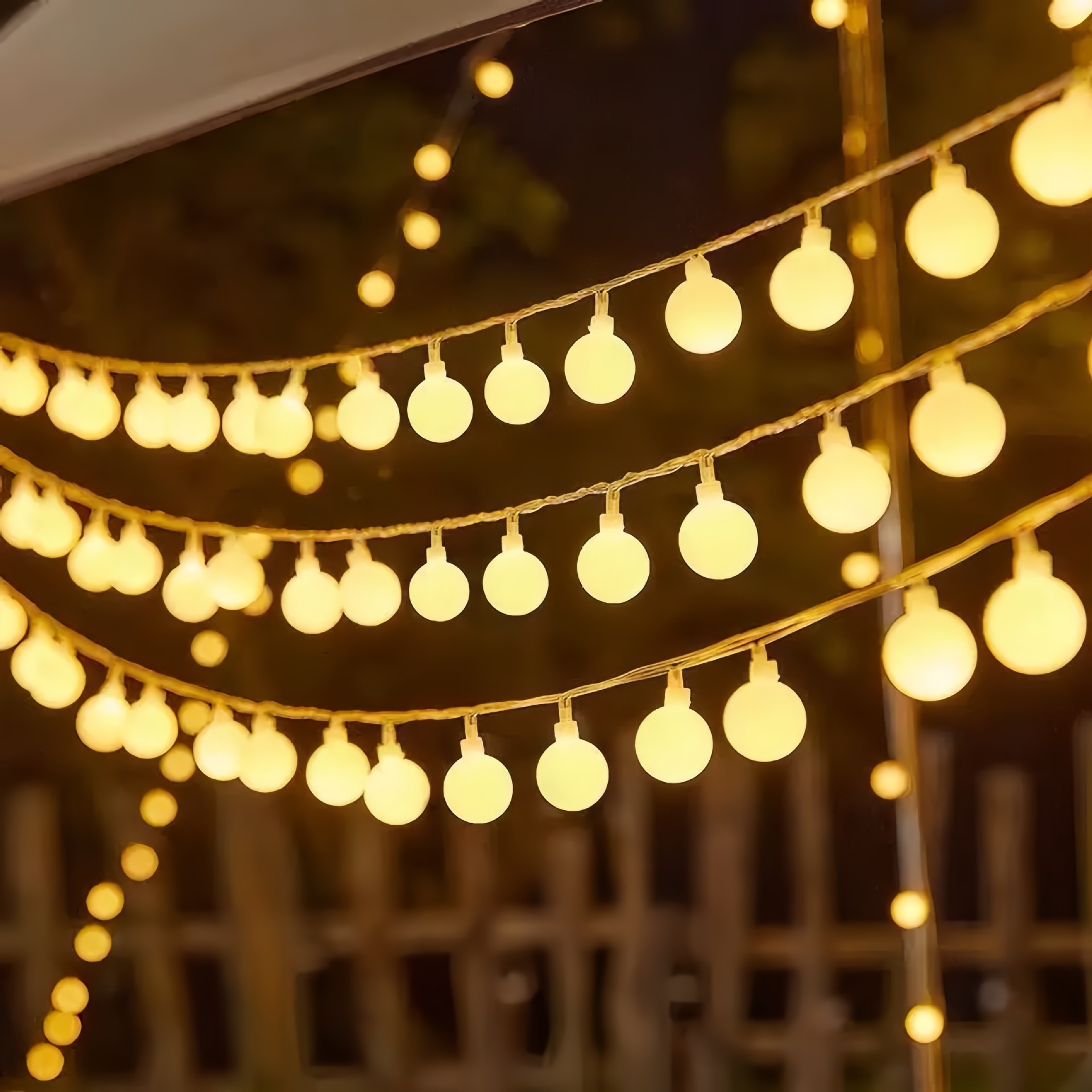 White Bubble Globe String Ligh - Fairy Lights Bedroom 评论和价格