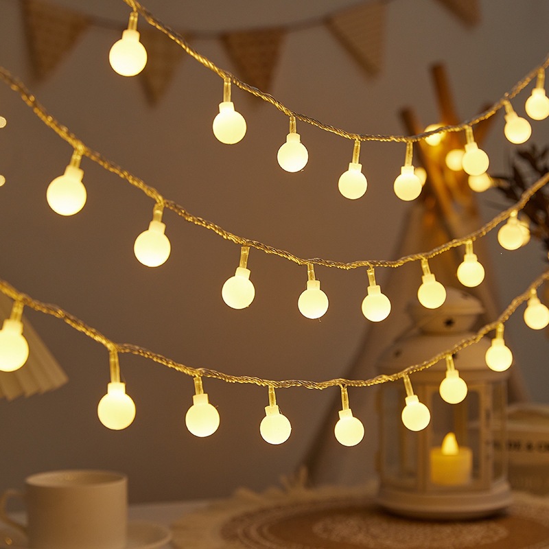 White Bubble Globe String Ligh - Fairy Lights Bedroom 评论和价格