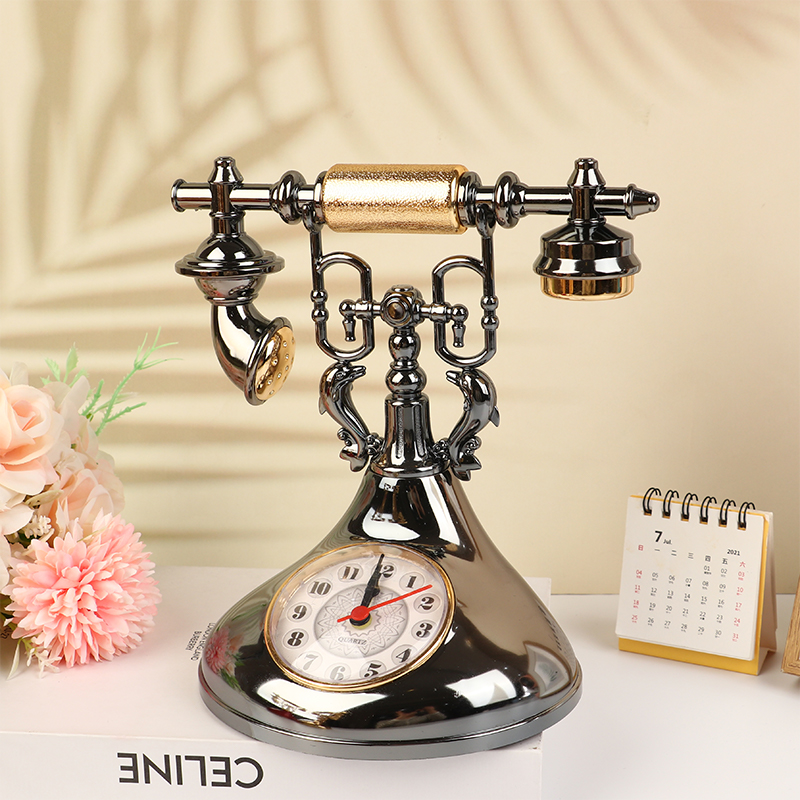 1pc Retro Alarm Clock Telephon - Vintage Alarm Clock 评论和价格