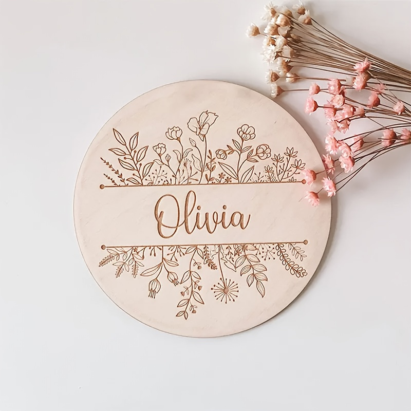 Personalized Floral Engraved N - Home Decor Halloween 评论和价格