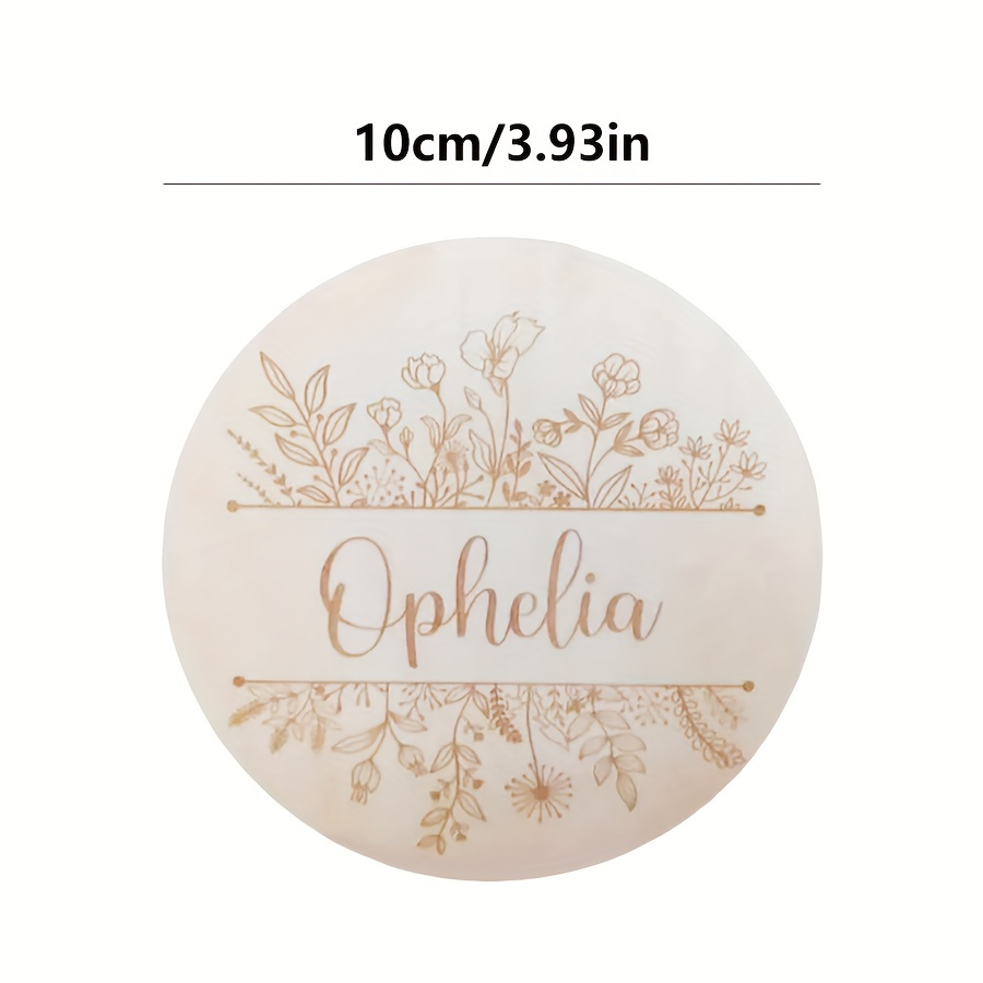 Personalized Floral Engraved N - Home Decor Halloween 评论和价格