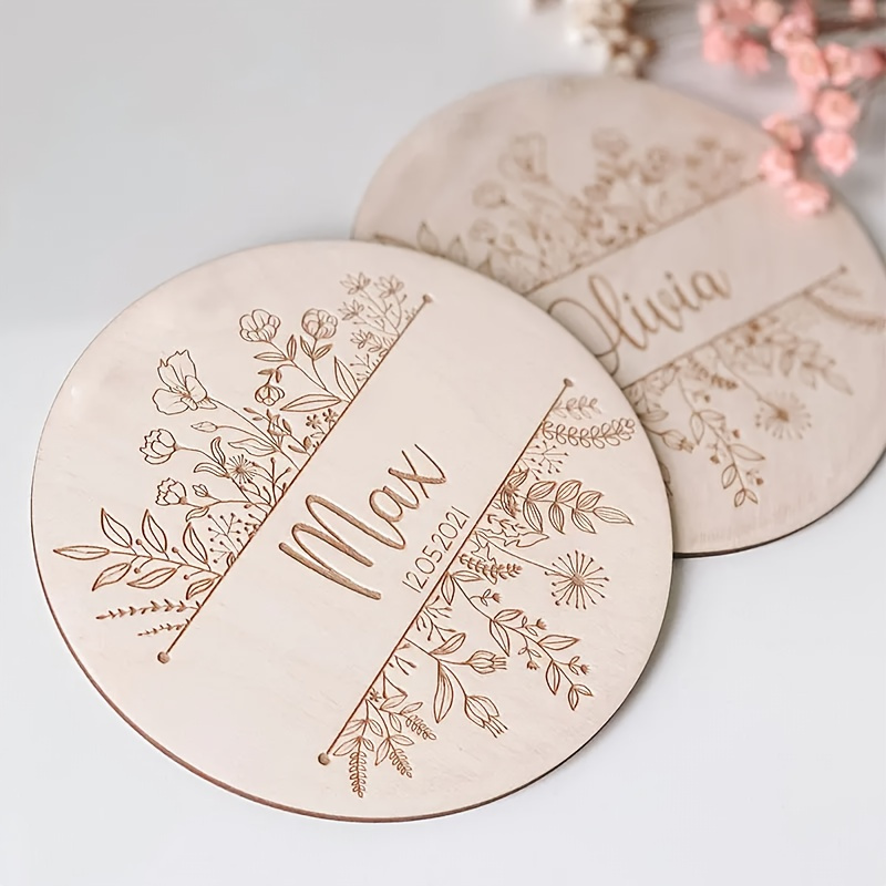 Personalized Floral Engraved N - Home Decor Halloween 评论和价格