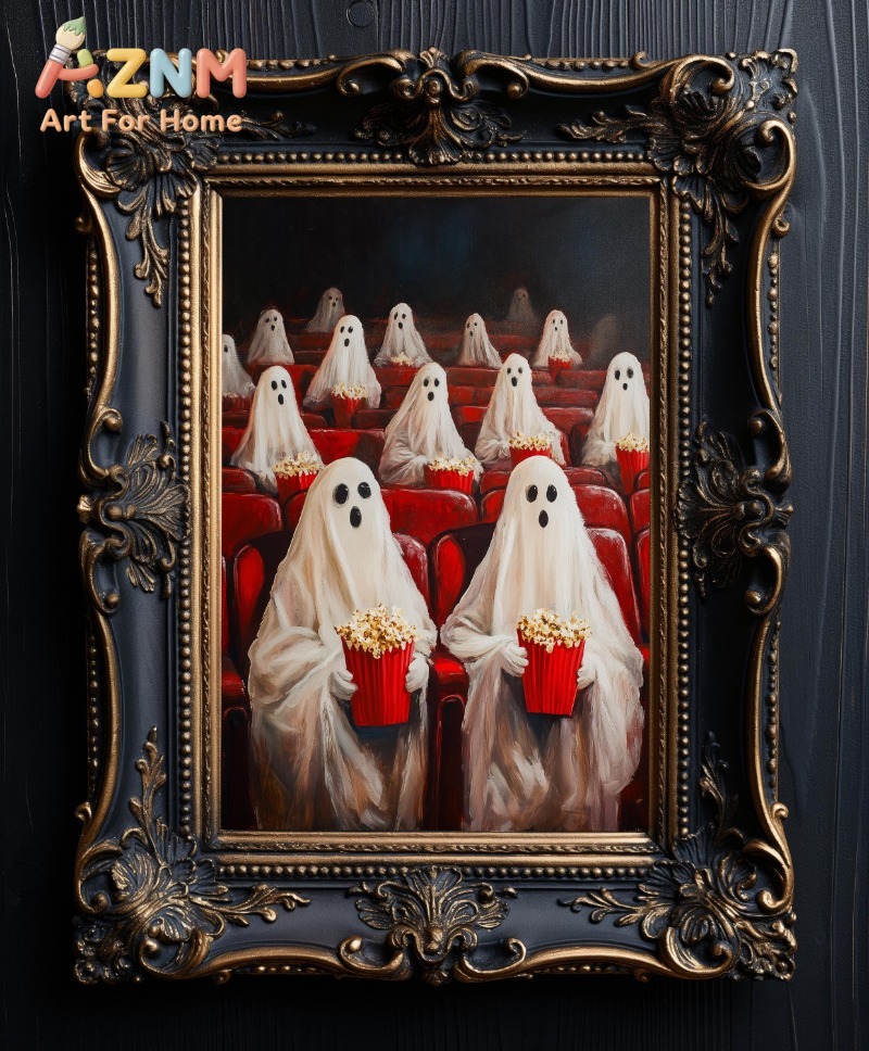 Dark Academia Two Ghosts in A  - Home Decor Gothic 评论和价格