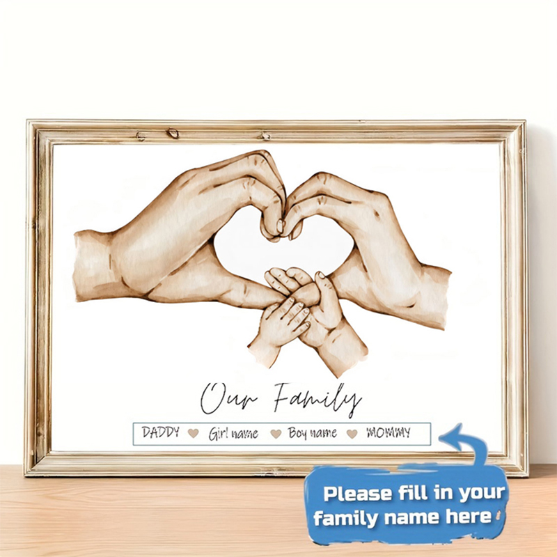 Personalized Custom Family Han - Home Decor Foto 评论和价格