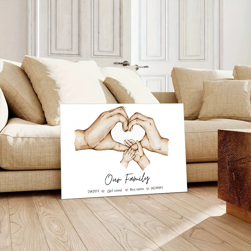 Personalized Custom Family Han - Home Decor Foto 评论和价格