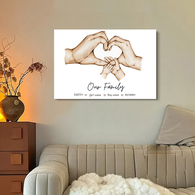 Personalized Custom Family Han - Home Decor Foto 评论和价格