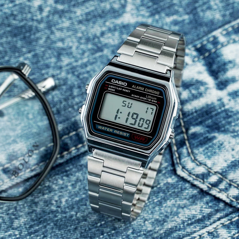 Minimalist Retro Casio A158WA- - Vintage Alarm Clock 评论和价格