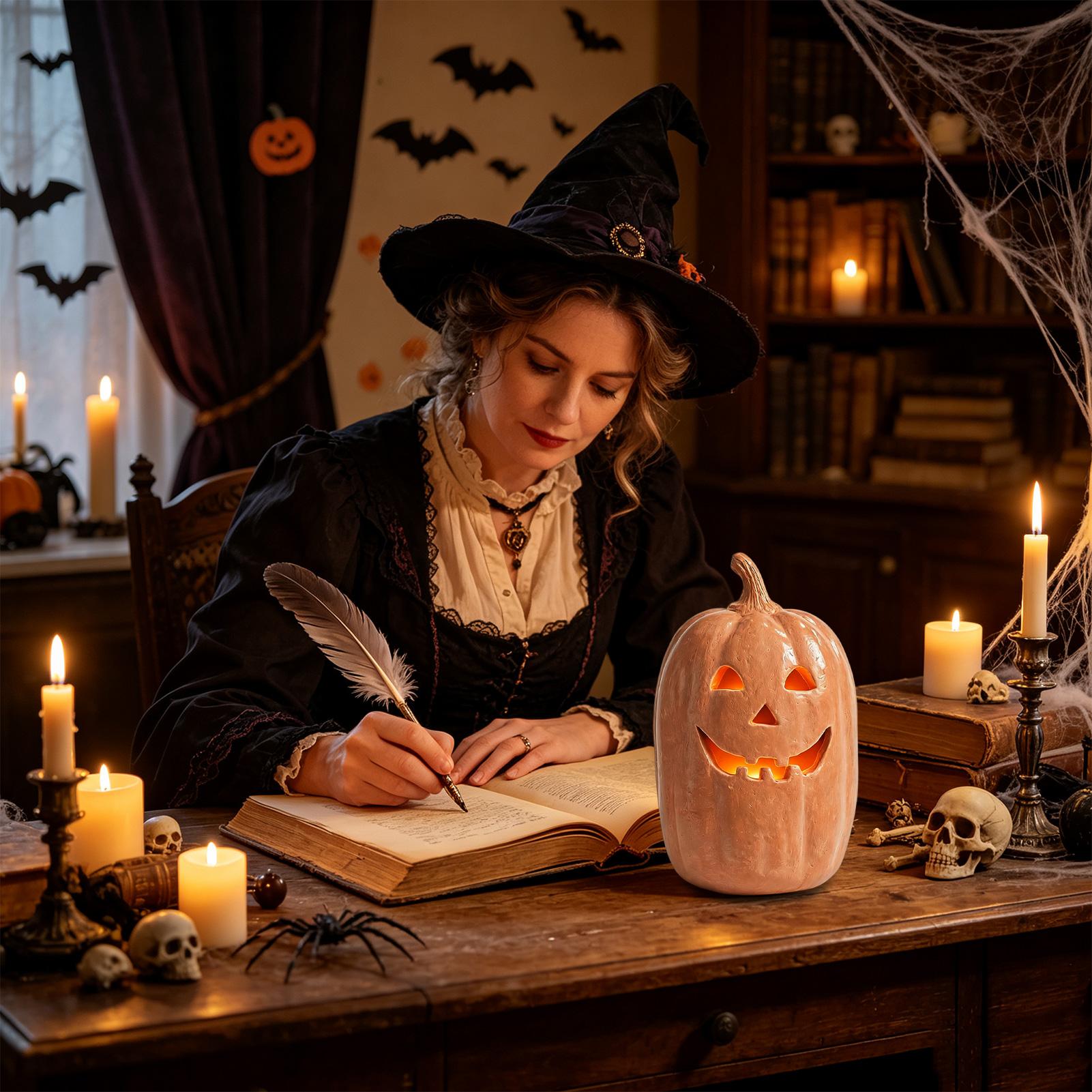Spooky Pumpkin Lanterns Pumpki - Home Decor Halloween 评论和价格