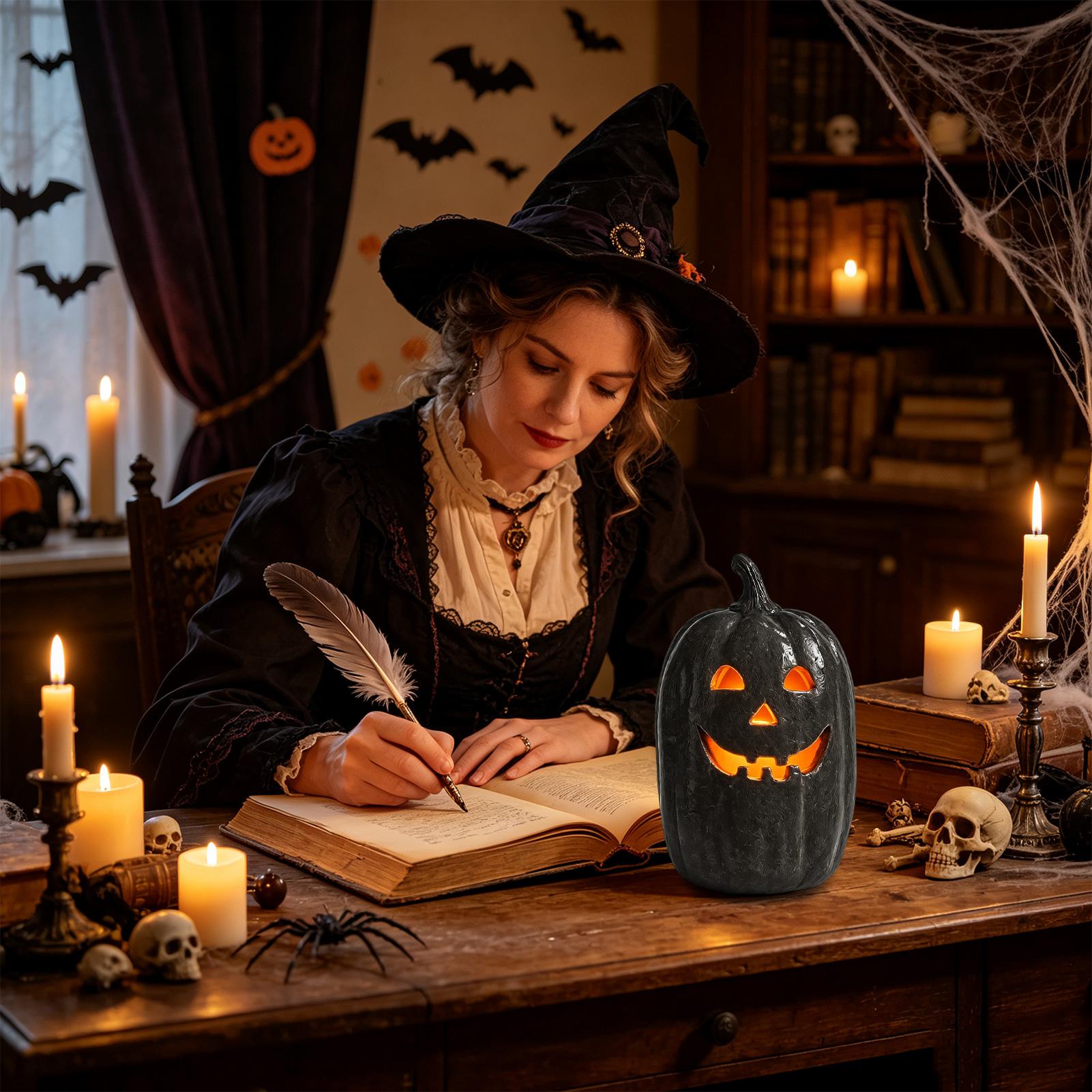 Spooky Pumpkin Lanterns Pumpki - Home Decor Halloween 评论和价格