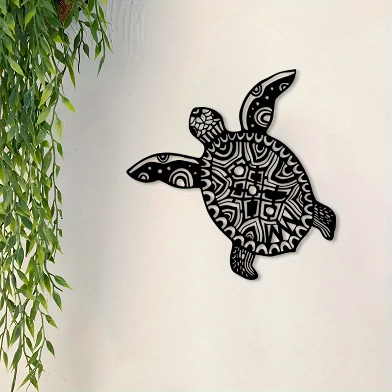 Sea Turtle Iron Metal Wall Art - Home Decor Nautical 评论和价格