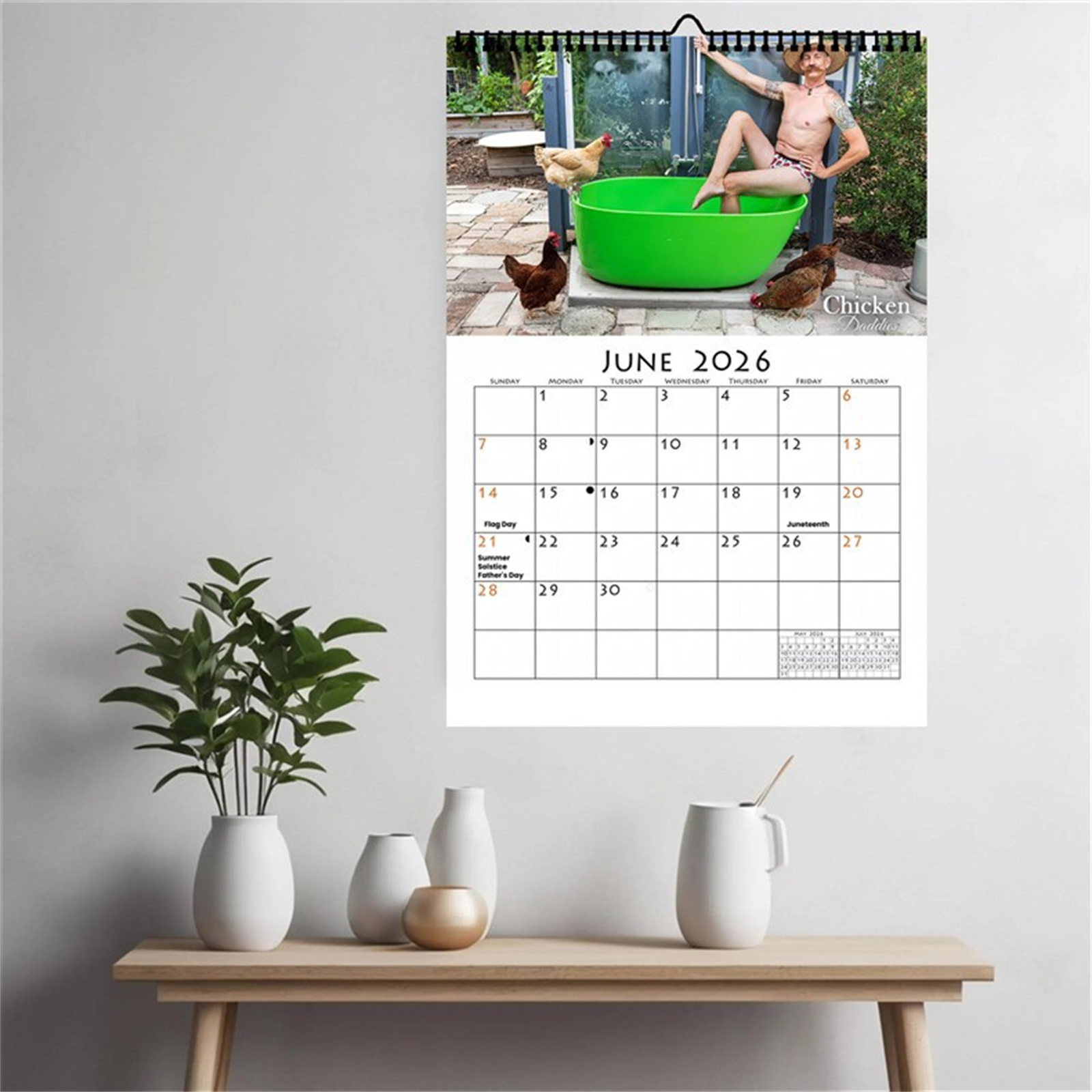 2026 Funny Chicken Daddy Wall  - Home Decor Design 评论和价格