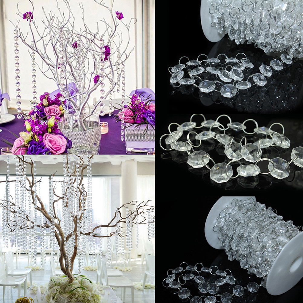 10M Clear Octagonal Acrylic Be - String Curtain Light 评论和价格