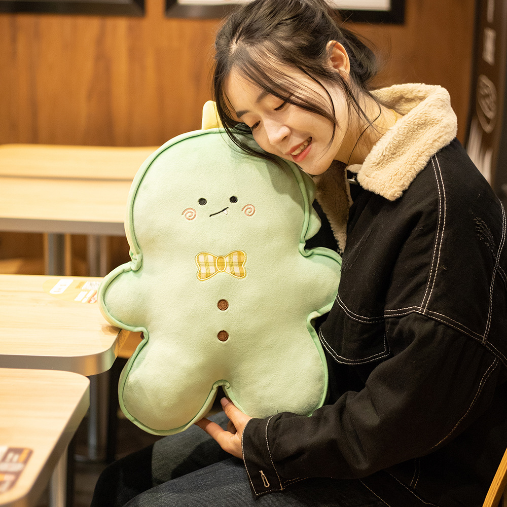 45cm Cute Gingerbread Man Plus - Home Decor Xmas Gifts 评论和价格