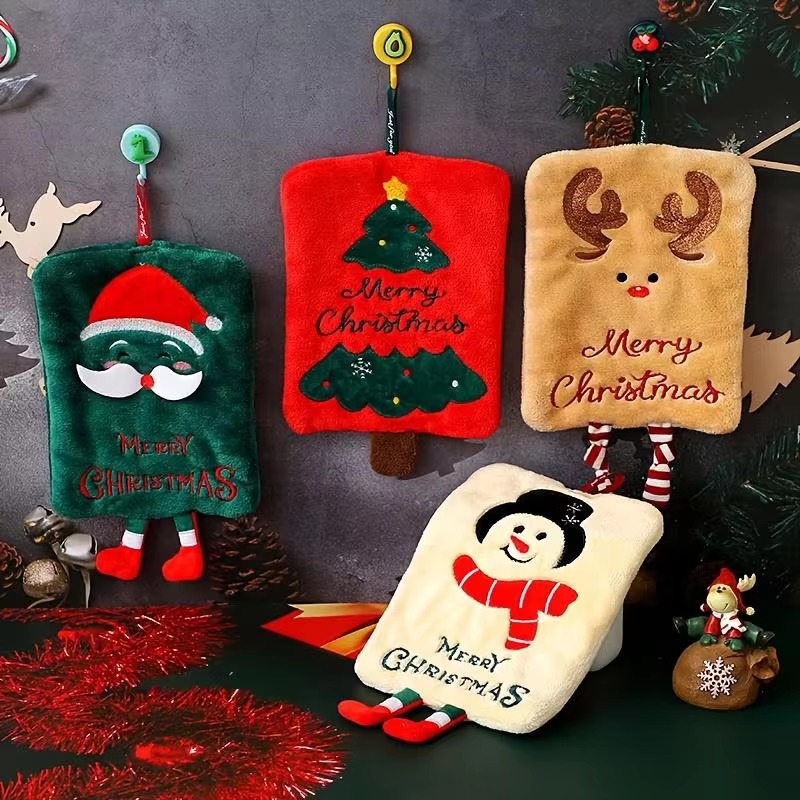 Christmas Hanging Hand Towel C - Home Decor Xmas Gifts 评论和价格