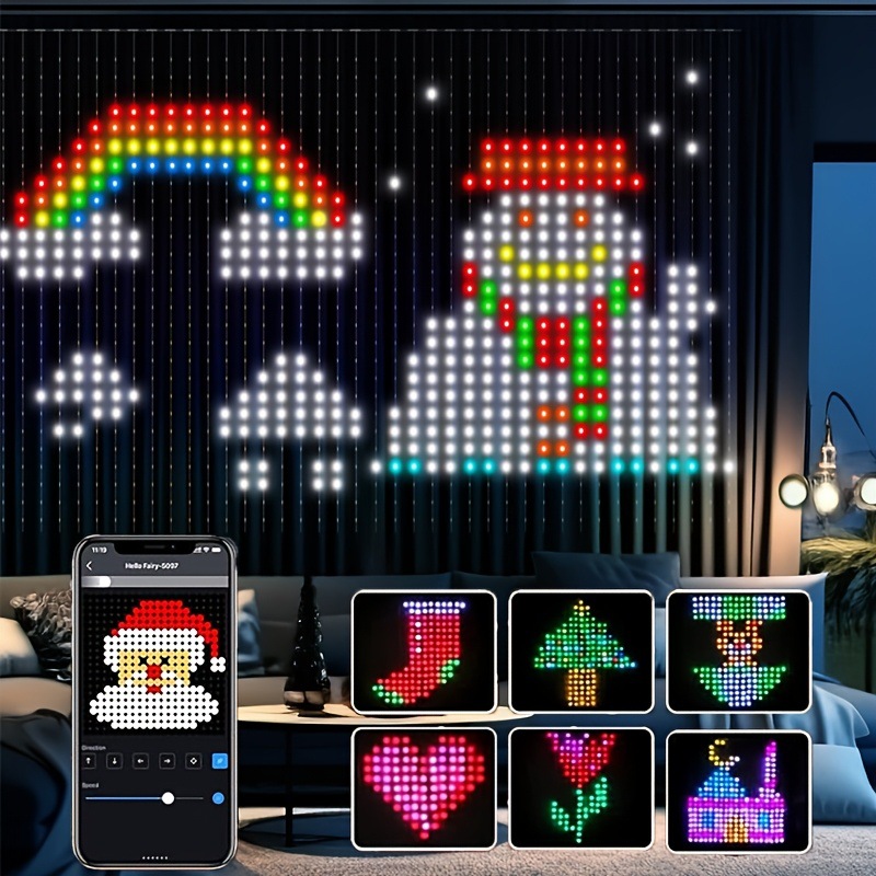 Festive LED Curtain Fairy Ligh - String Curtain Light 评论和价格