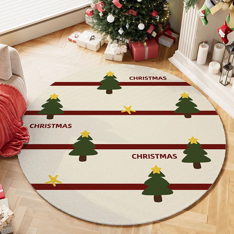 Round Rug – Cozy Holiday Home  - Home Xmas Decor Ideas 评论和价格