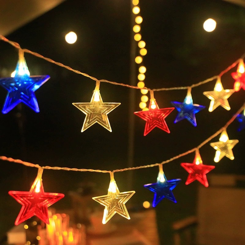 3Color Star LED String Lights  - Fairy Lights Bedroom 评论和价格