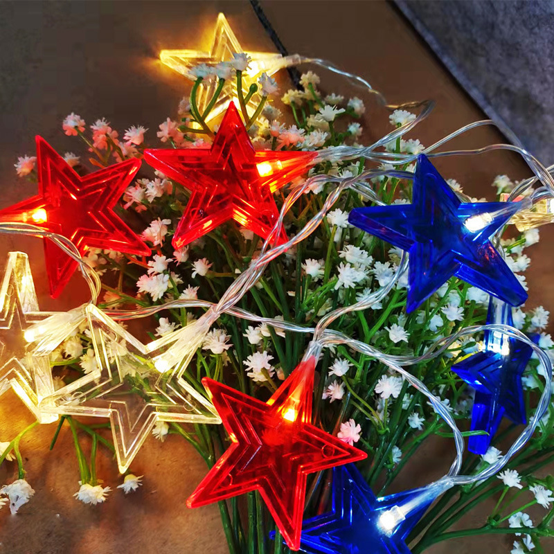 3Color Star LED String Lights  - Fairy Lights Bedroom 评论和价格