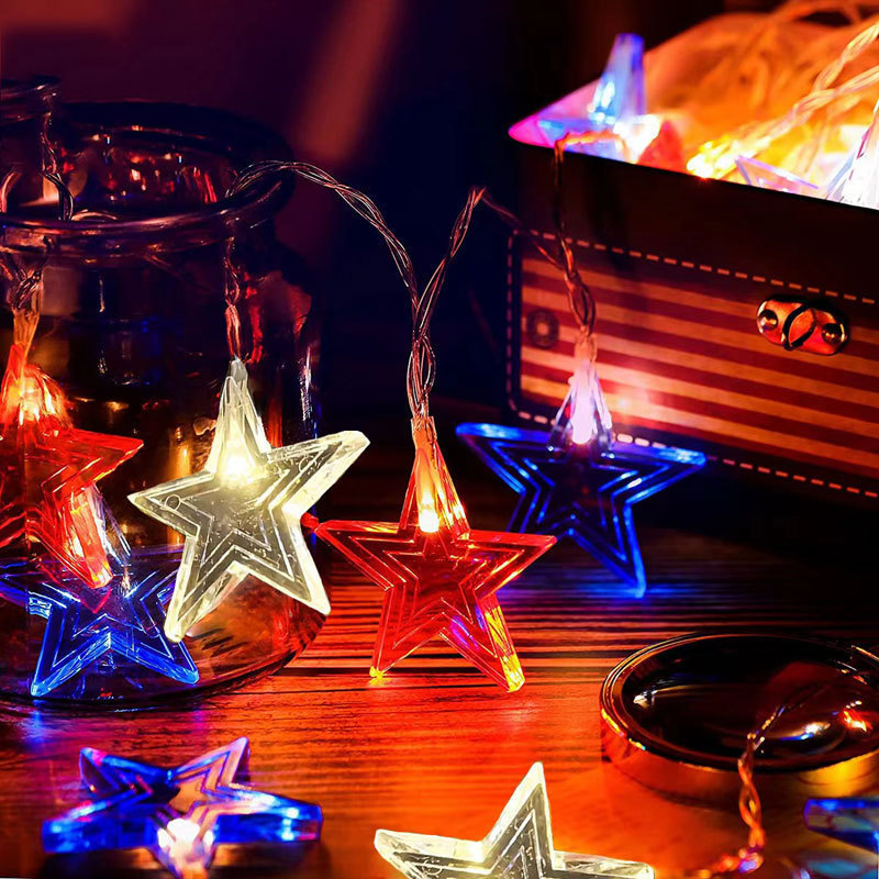 3Color Star LED String Lights  - Fairy Lights Bedroom 评论和价格