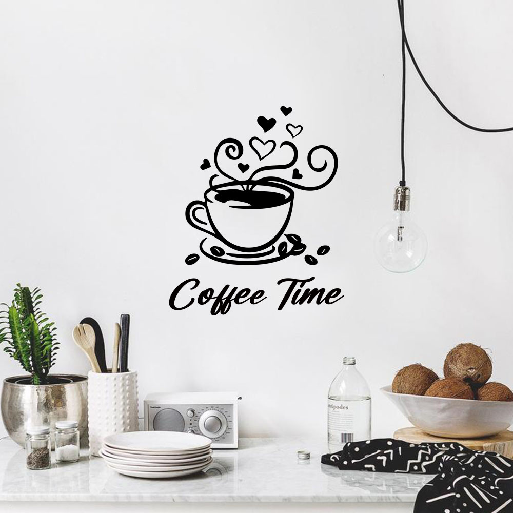 1PC Fashion Coffee Customizabl - Home Decor Wall Stickers 评论和价格
