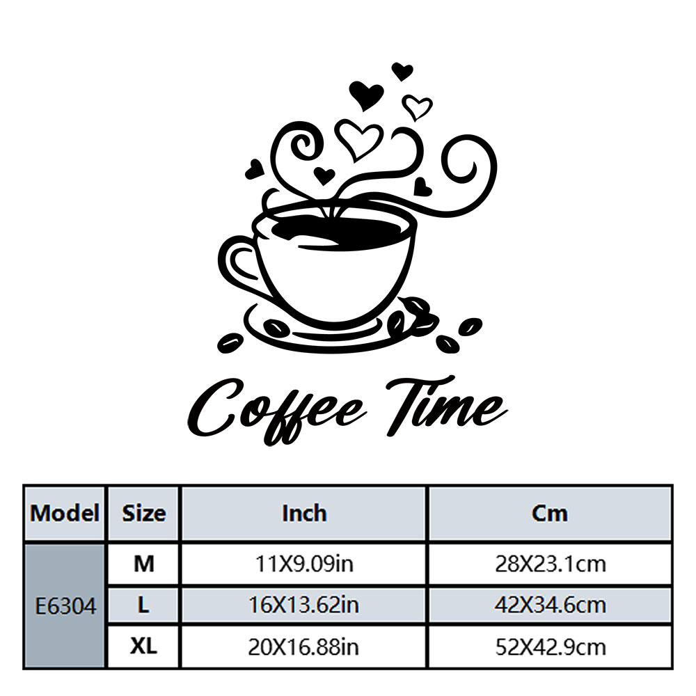 1PC Fashion Coffee Customizabl - Home Decor Wall Stickers 评论和价格