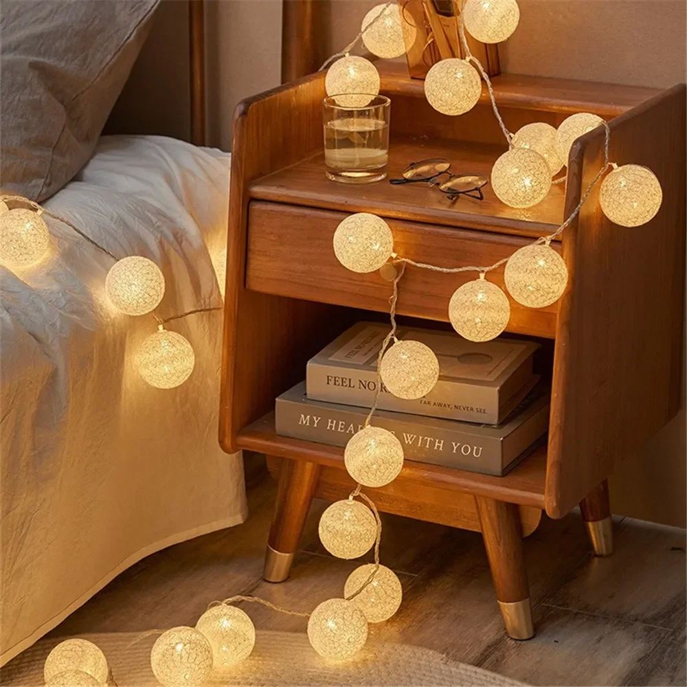 Halloween Cotton Garland Balls - Fairy Lights Bedroom 评论和价格