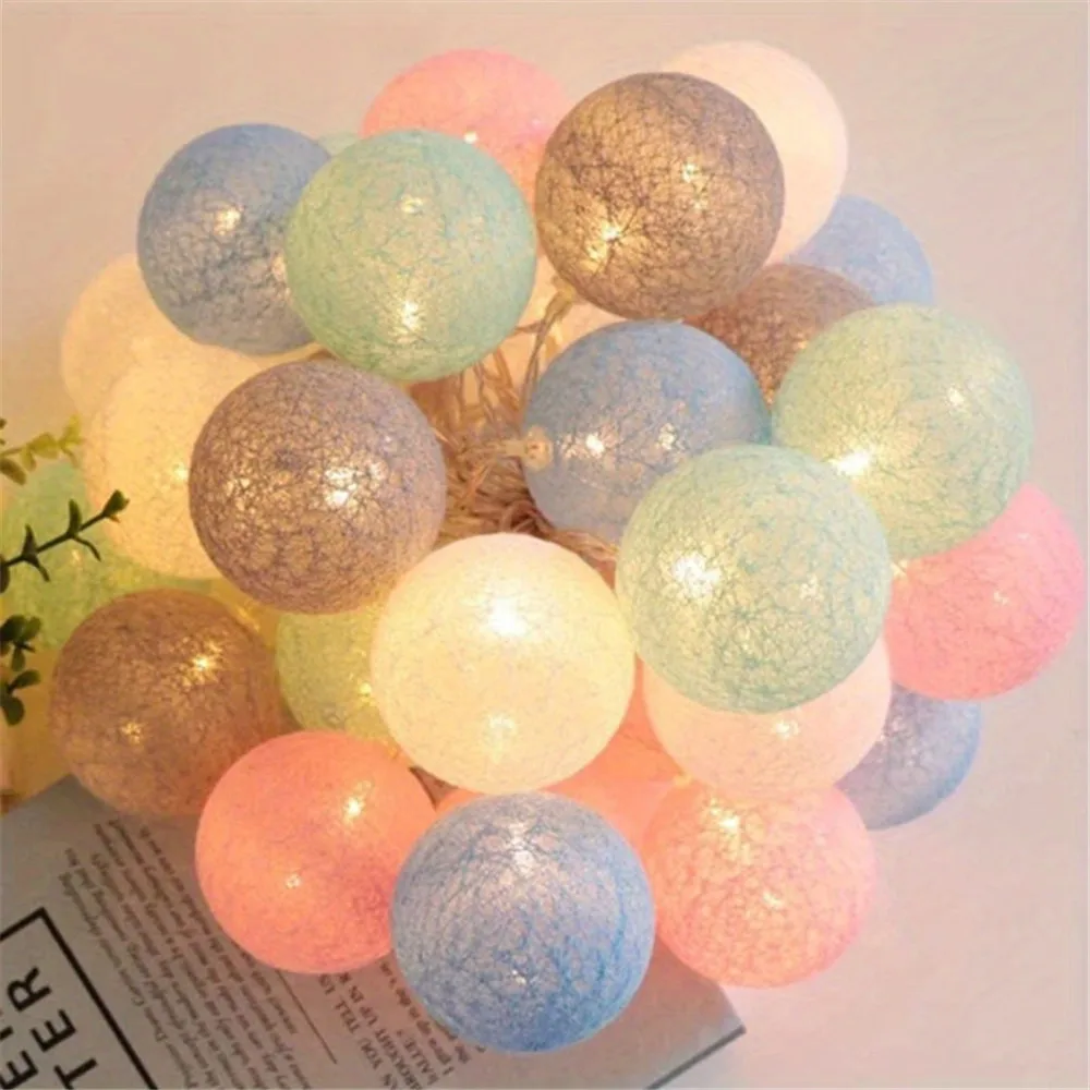 Halloween Cotton Garland Balls - Fairy Lights Bedroom 评论和价格
