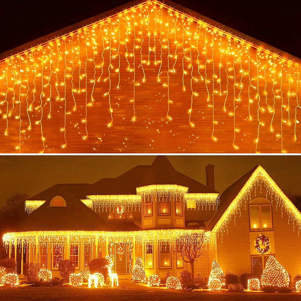 Christmas Icicle String Lights - String Curtain Light 评论和价格