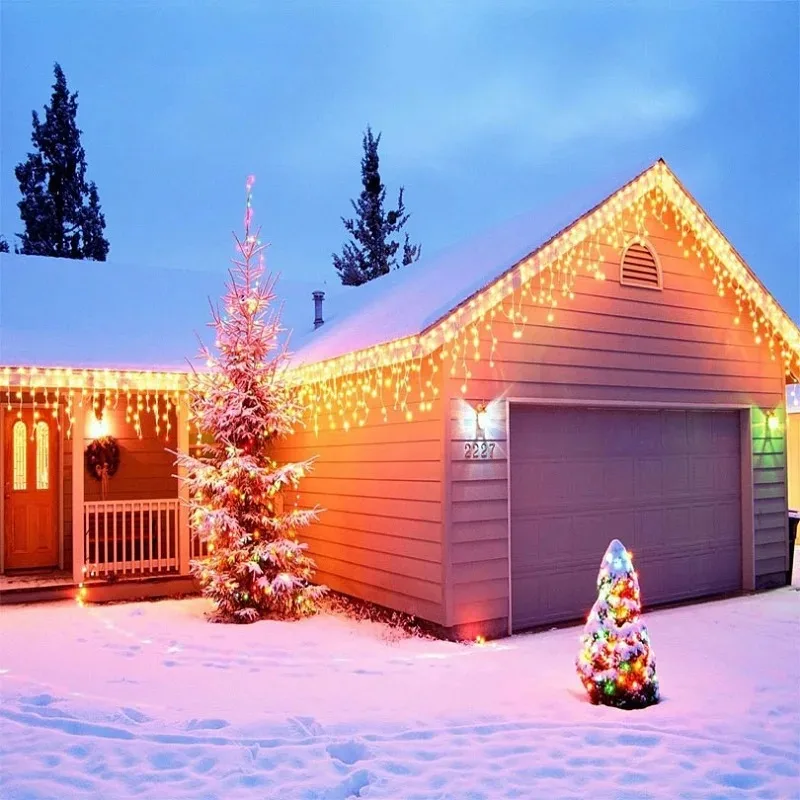 Christmas Icicle String Lights - String Curtain Light 评论和价格
