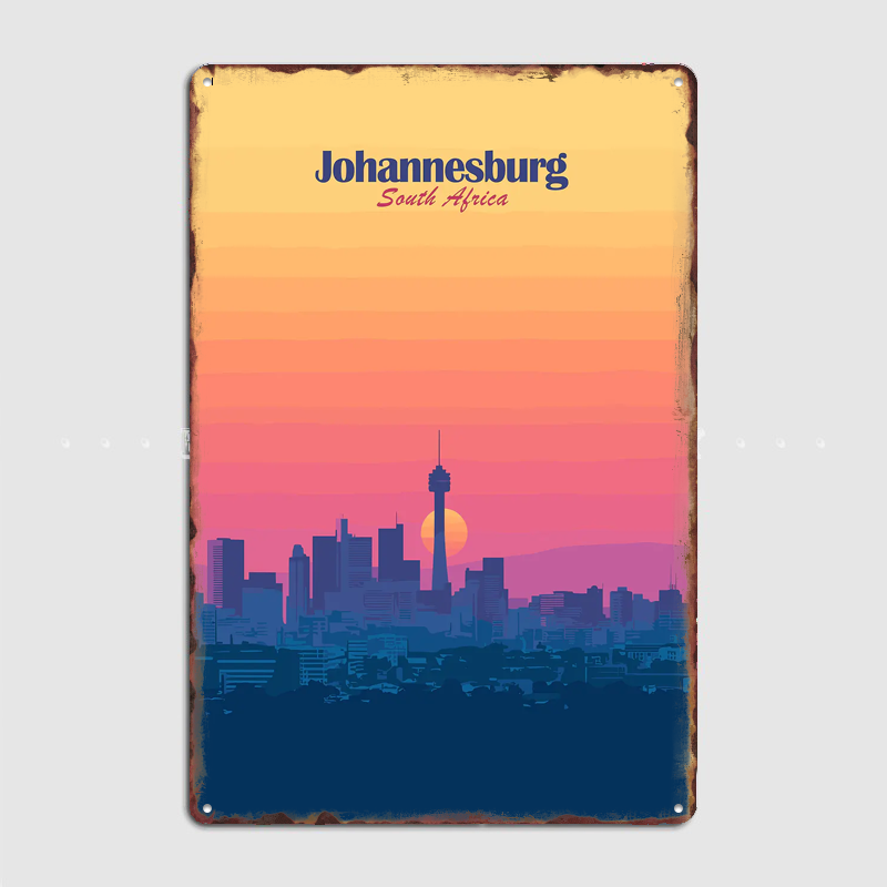Johannesburg Skyline Sunset Tr - Home Decor Johannesburg 评论和价格
