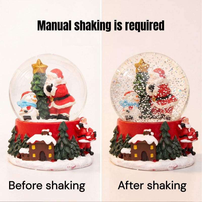 Non-Luminous Santa Claus Snow  - Home Decor Xmas Gifts 评论和价格