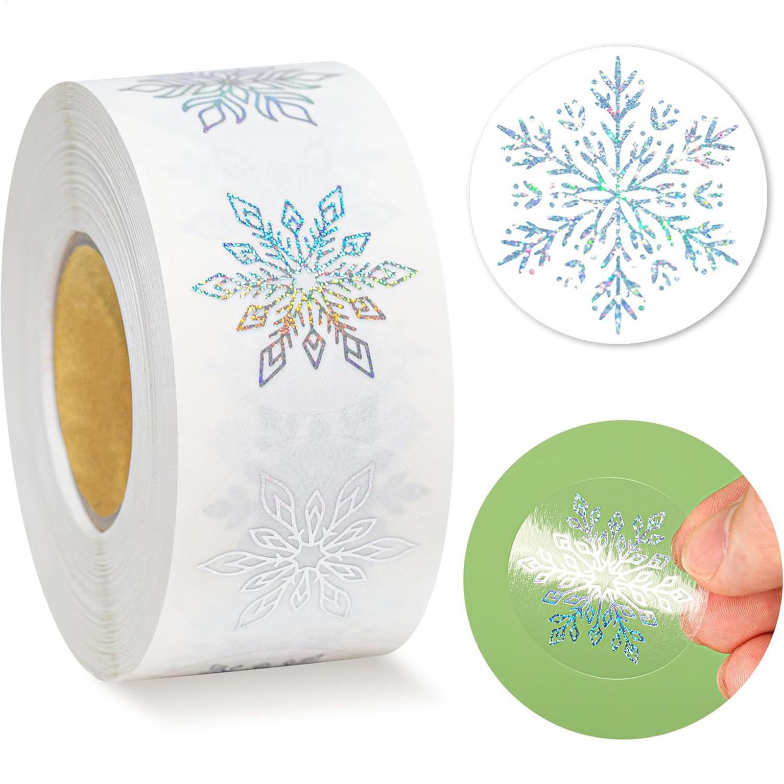 500Pcs snowflakes Stickers Gli - Home Decor Xmas Gifts 评论和价格