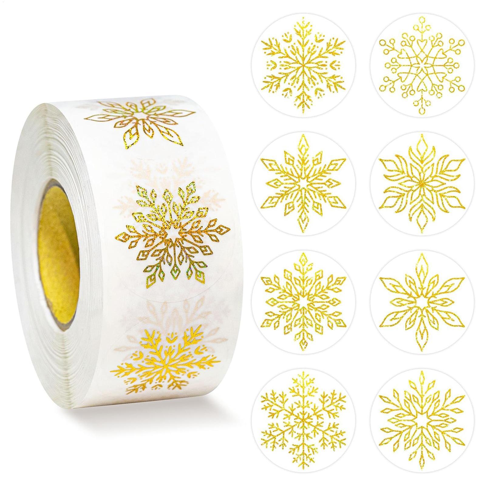 500Pcs snowflakes Stickers Gli - Home Decor Xmas Gifts 评论和价格