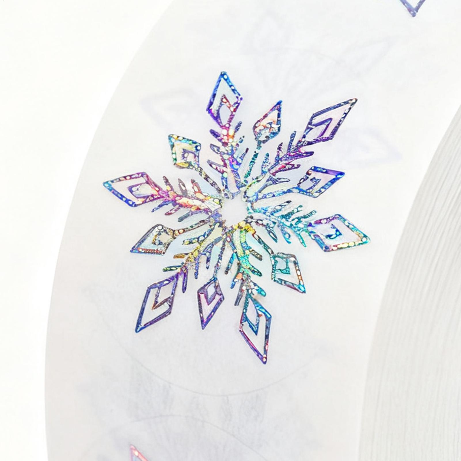 500Pcs snowflakes Stickers Gli - Home Decor Xmas Gifts 评论和价格