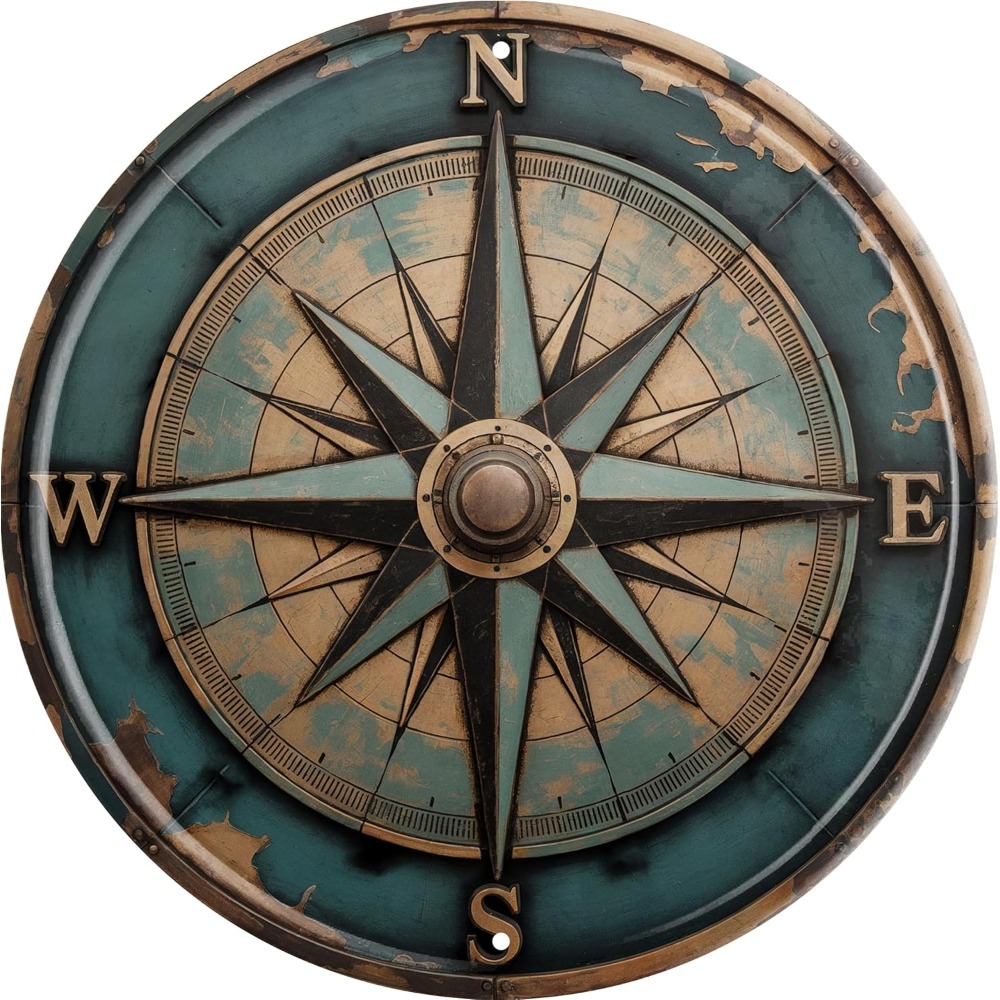 Boho Nautical Compass Funny Ru - Home Decor Nautical 评论和价格