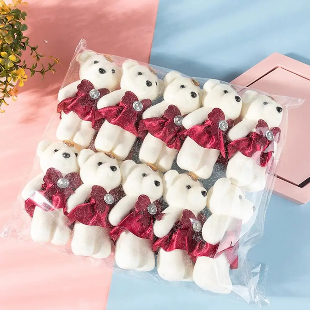 10pcs/Bag Bouquet Bear Ice Cre - Home Decor Flowers 评论和价格
