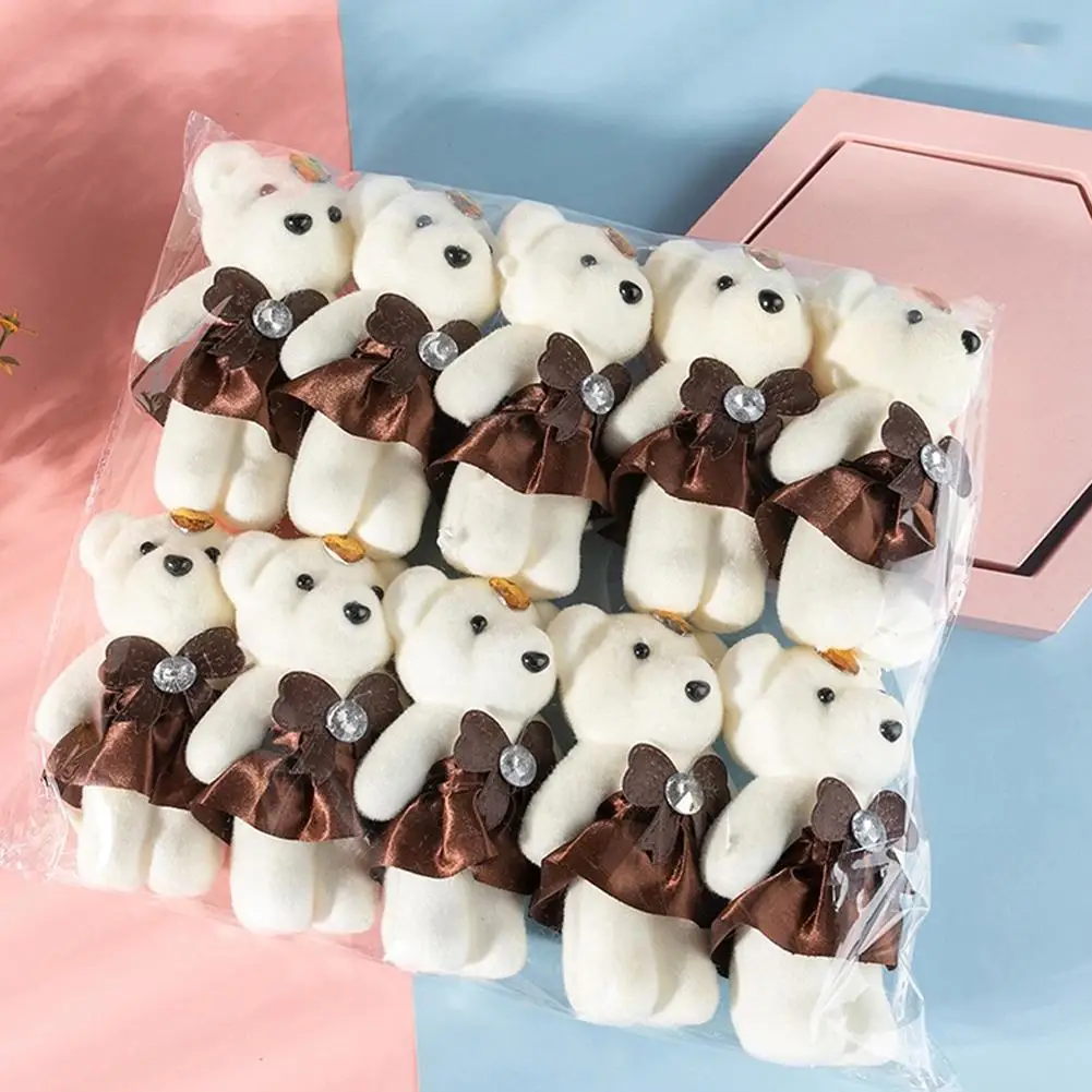 10pcs/Bag Bouquet Bear Ice Cre - Home Decor Flowers 评论和价格