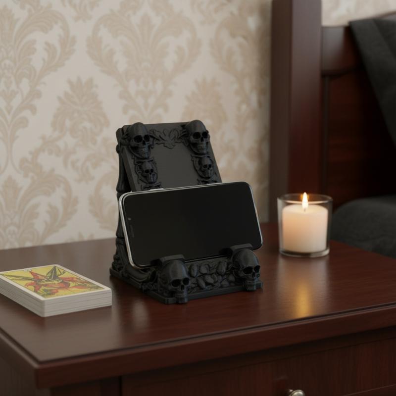 Gothic Style Skull Phone Holde - Home Decor Gothic 评论和价格