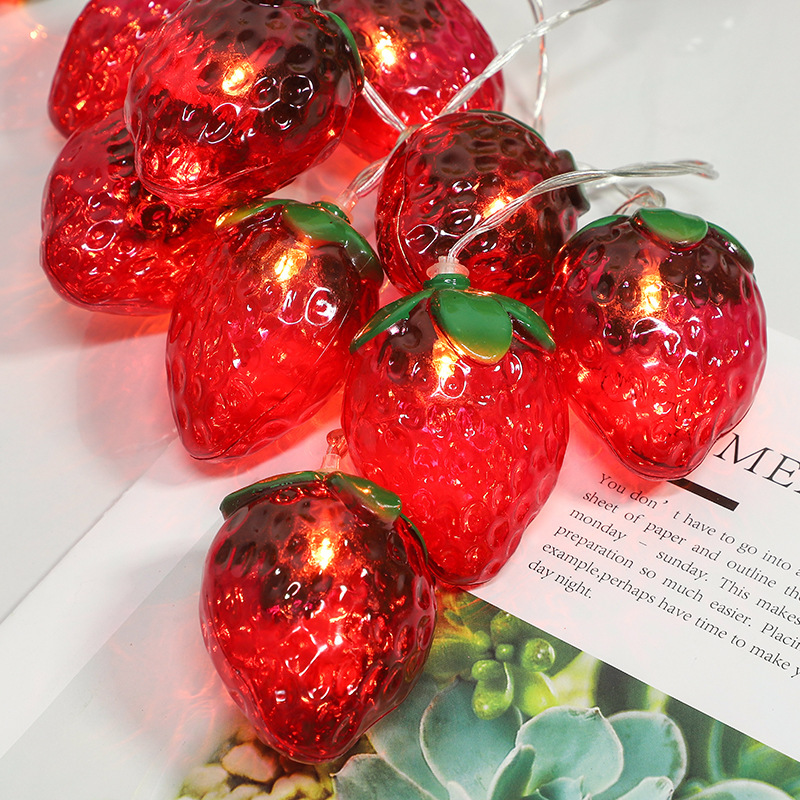 Fruit Strawberry Theme 1.5m 10 - Fairy Lights Bedroom 评论和价格
