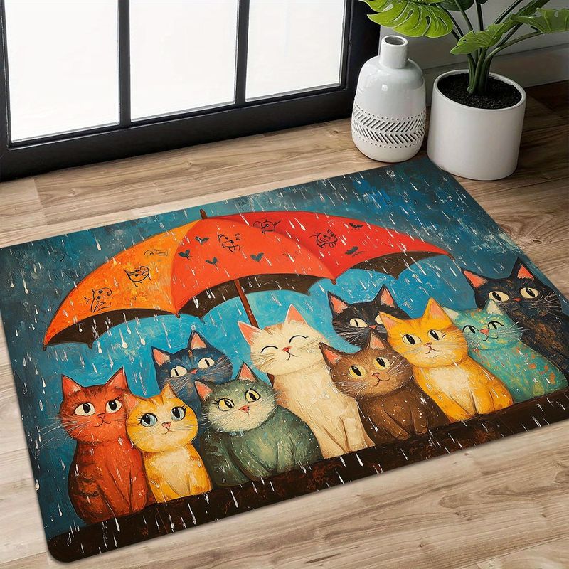 VIKAMA Cute Cats Under Umbrell - Home Decor Under 1000 评论和价格
