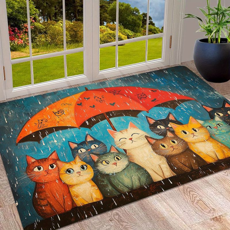 VIKAMA Cute Cats Under Umbrell - Home Decor Under 1000 评论和价格